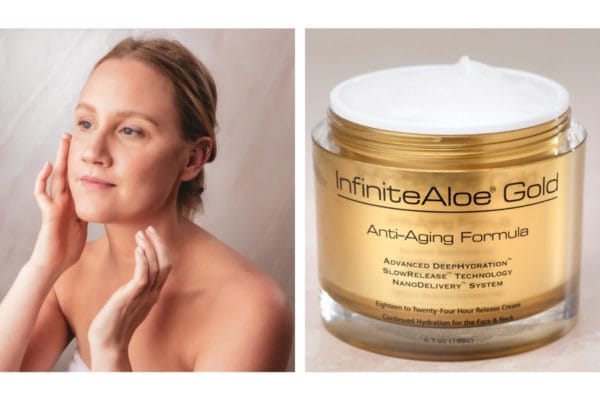 InfiniteAloe Gold Anti-Aging Cream display