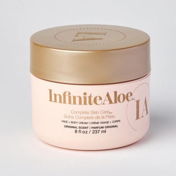 Jar of InfiniteAloe Complete Skin Care Cream in 8 fl oz Original Scent