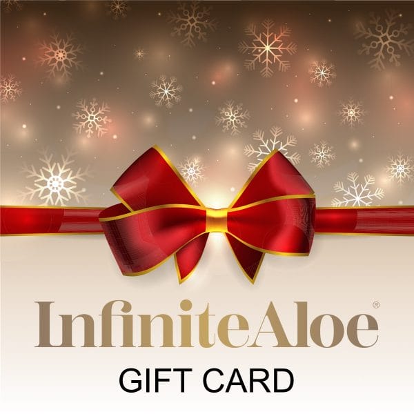 Christmas-themed InfiniteAloe.shop Gift Card
